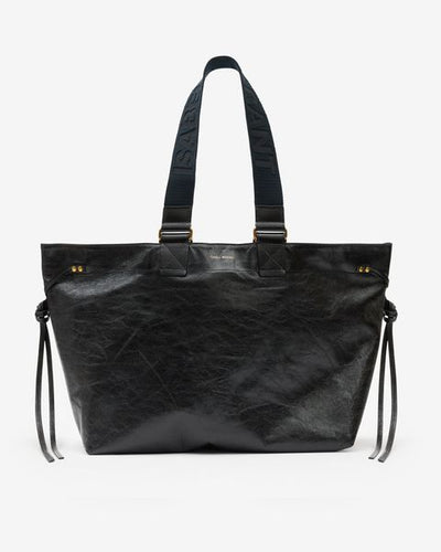 Wardy large tote bag in soft leather - Black - Woman - 13