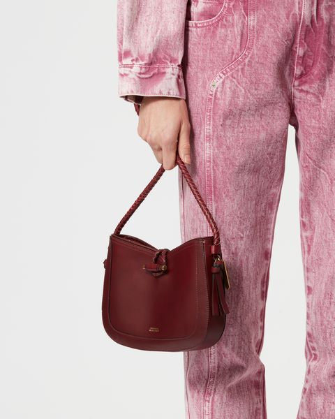 Vigo borsa a spalla in pelle Woman Bordeaux 3