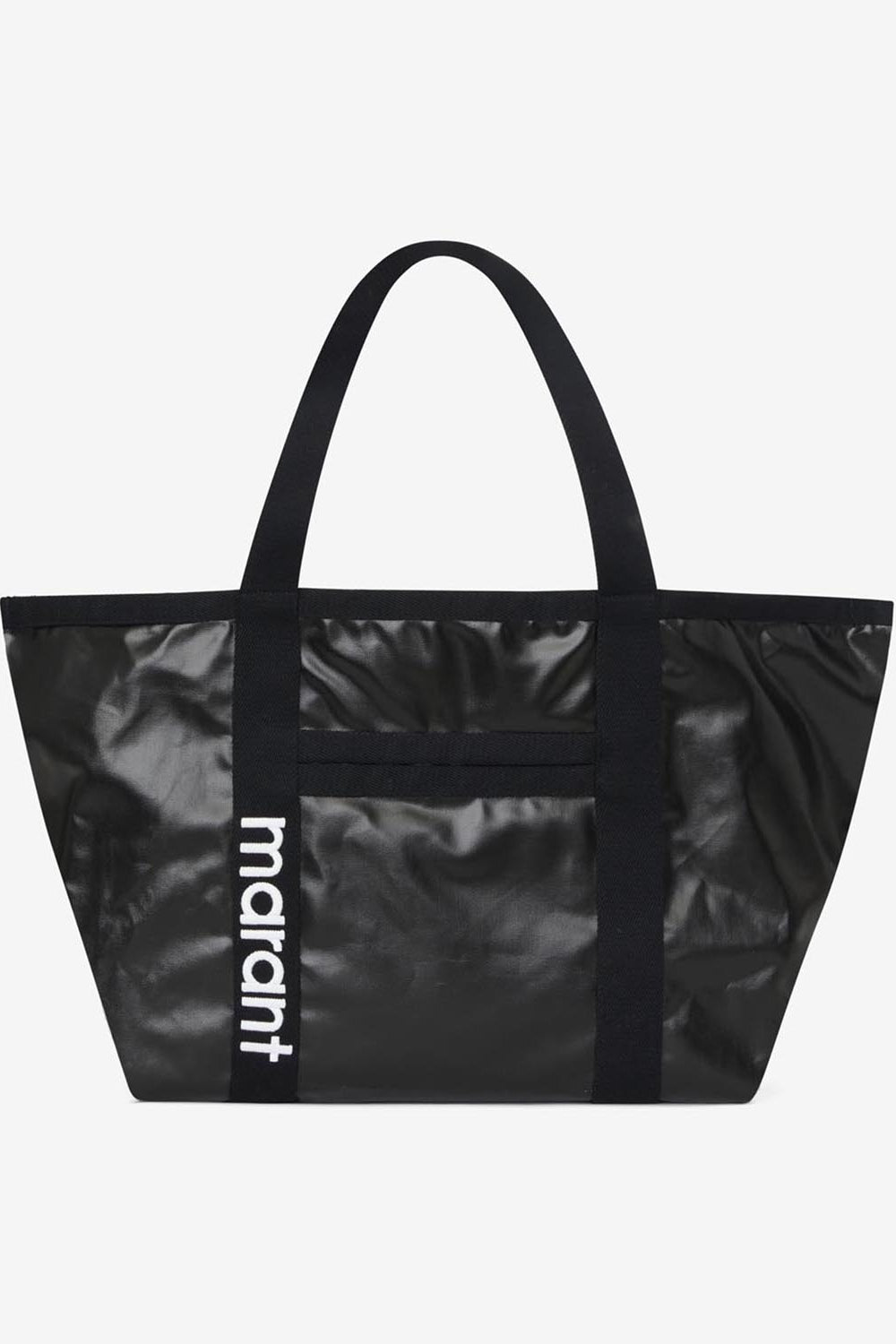 Sac cabas porté épaule en coton enduit darwen - Noir - Woman - 1