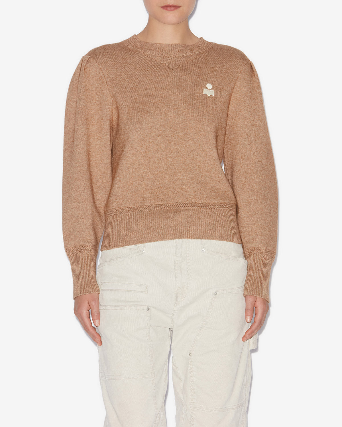 Kelaya fine knit blend sweater - Camel - Woman - 3