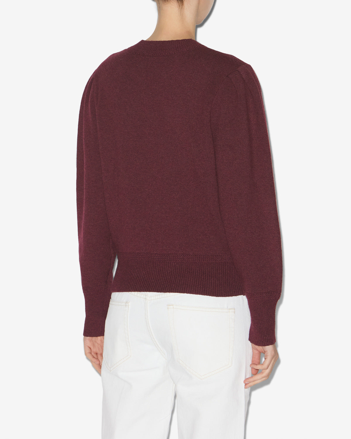 Kelaya fine knit blend sweater - Burgundy - Woman - 4