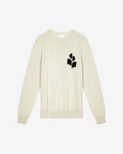 Evans wool blend logo sweater - Light gray - Man - 5