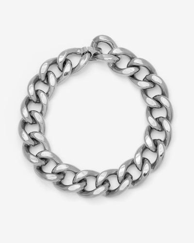 Links oversized chain necklace - Silver - Woman - 2