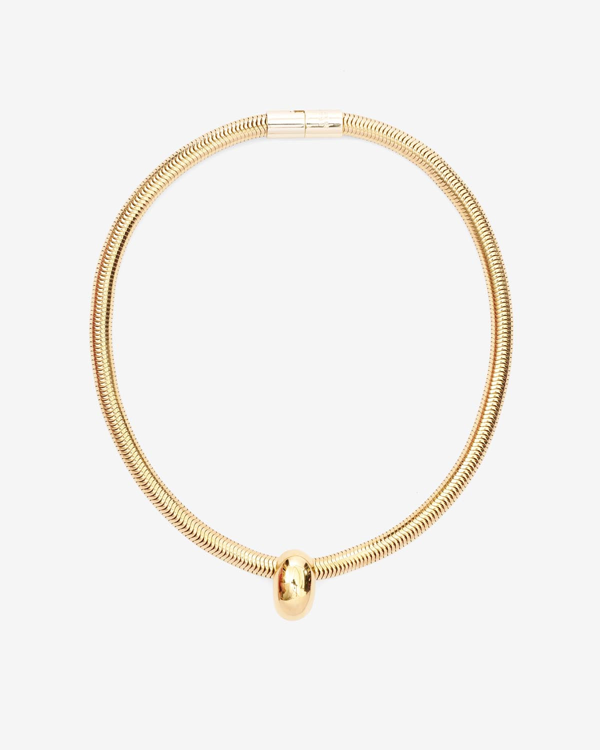 Shiny crescent choker - Gold - Woman - 1