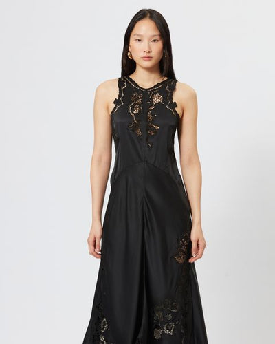 Jadel sleeveless silk lingerie dress - Black - Woman - 3