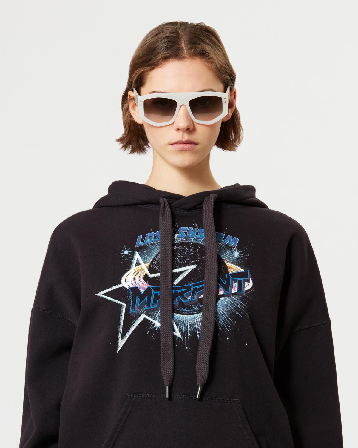 Mansel sweatshirt - 검정으로 씻어낸 - Woman - 2