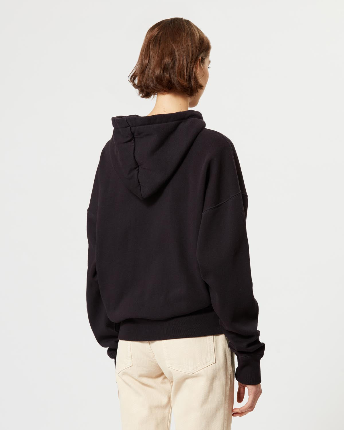 Mansel sweatshirt - 검정으로 씻어낸 - Woman - 4