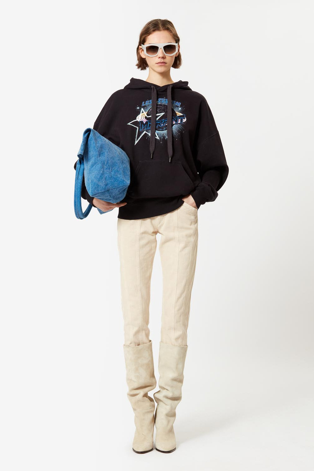 Mansel sweatshirt - Negro lavado - Woman - 2