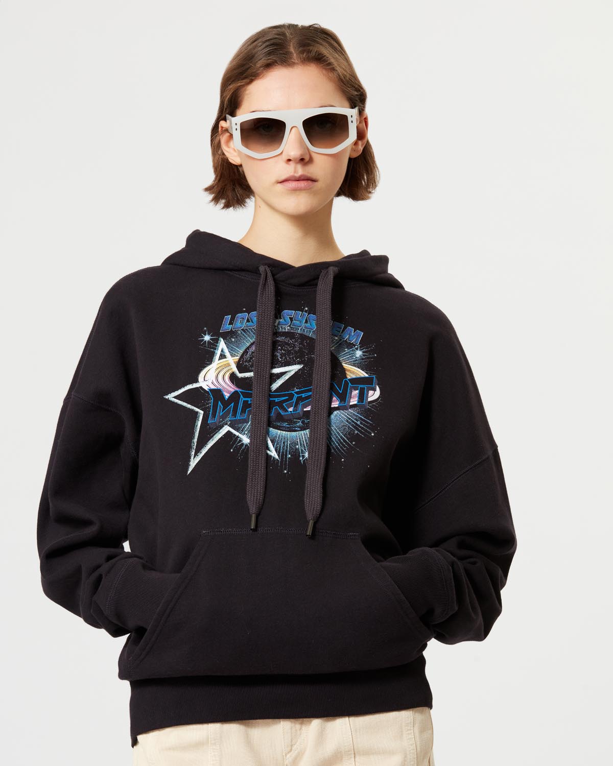 Mansel sweatshirt - 검정으로 씻어낸 - Woman - 3