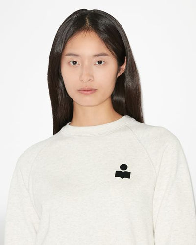 Milla cotton logo sweatshirt - Ecru - Woman - 4