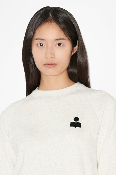 Sweatshirt milla aus baumwolle mit logo - Naturfarben - Woman - 6