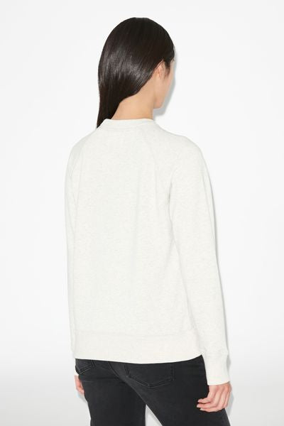 Sweatshirt milla aus baumwolle mit logo - Naturfarben - Woman - 10