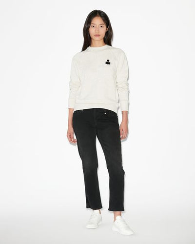 Milla cotton logo sweatshirt - Ecru - Woman - 2