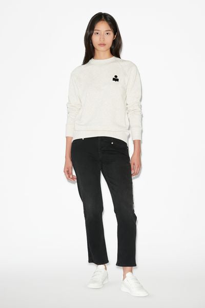 Sweatshirt milla aus baumwolle mit logo - Naturfarben - Woman - 4