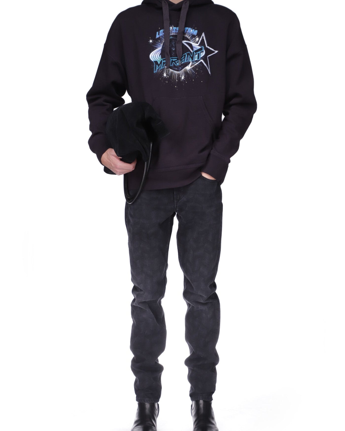 Miley sweatshirt - Negro lavado - Man - 1