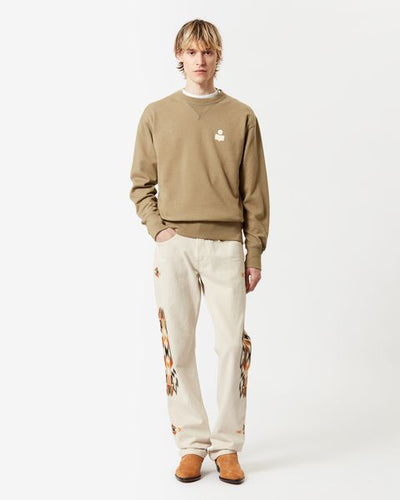 Sweatshirt mike - Kaki-écru - Man - 1