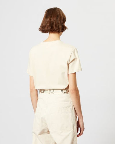 T-shirt à logo en coton aby - Beige - Woman - 7