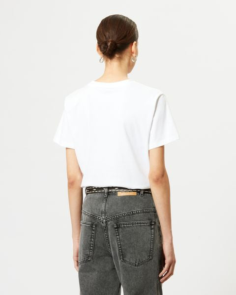 Vidal Tee-Shirt Woman white | ISABEL MARANT Official online