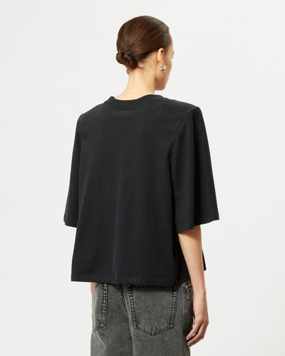 T-shirt ben in cotone con spalline - Nero - Woman - 7