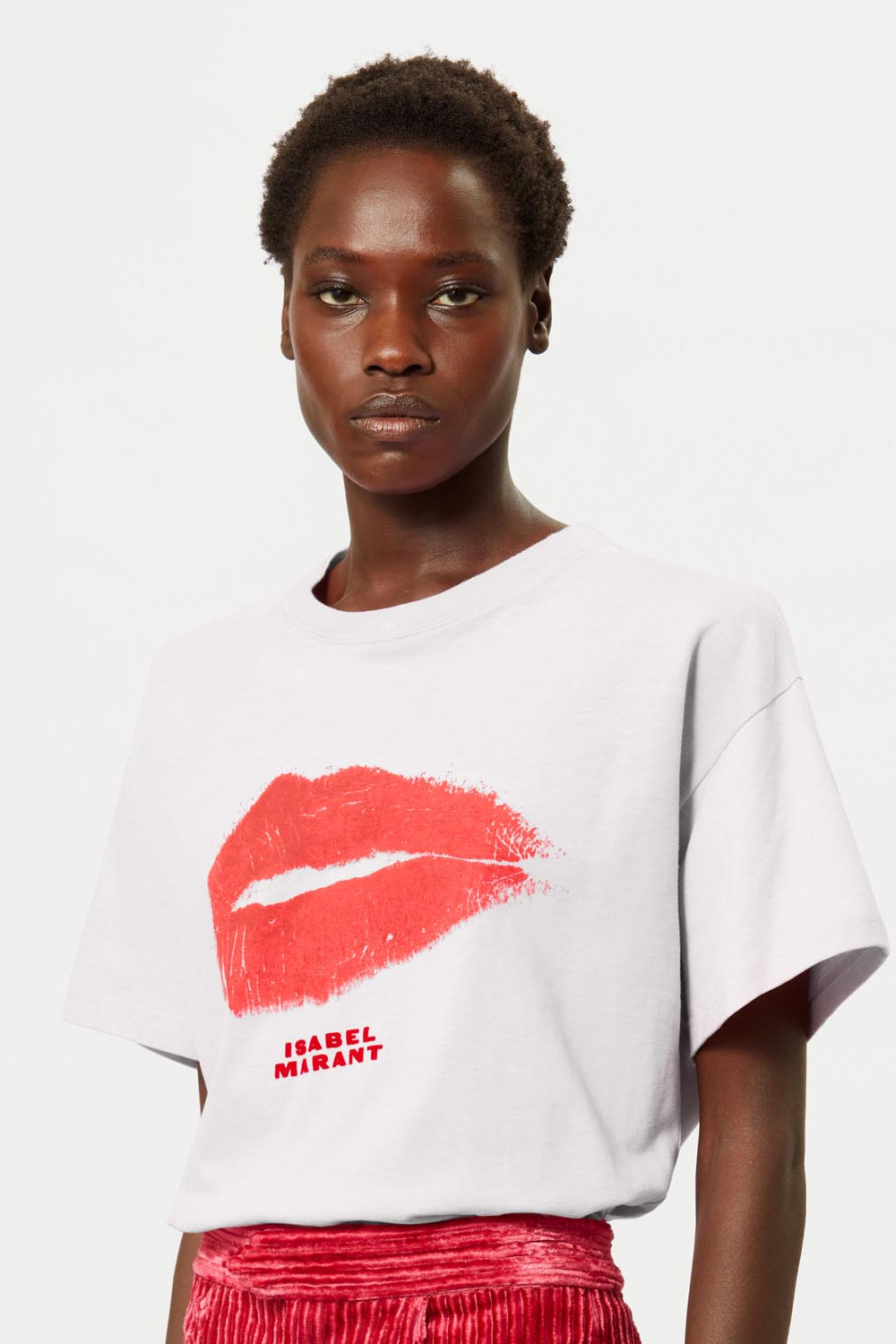 T-shirt à épaulettes en coton ben - Blanc - Woman - 3