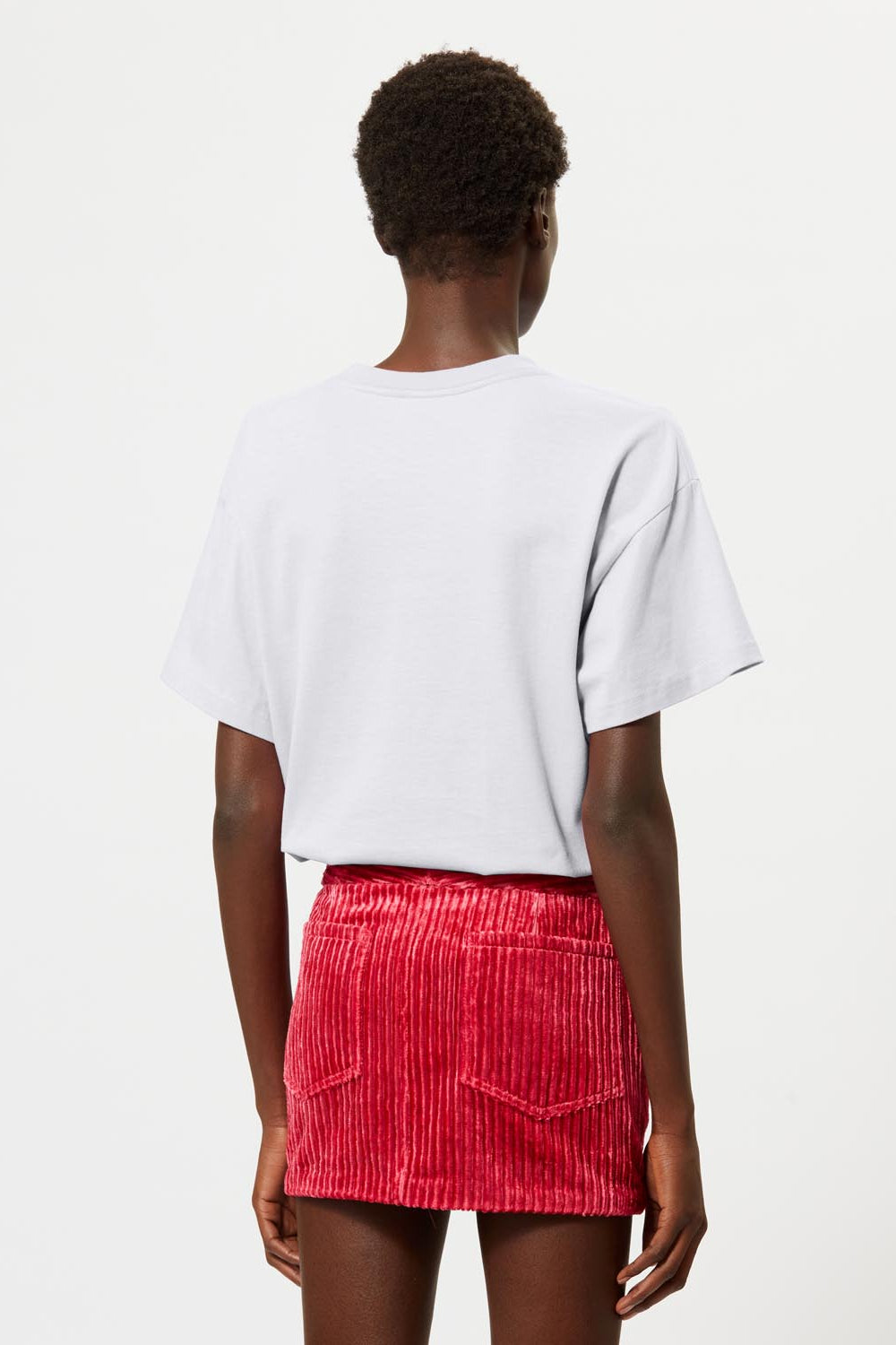 T-shirt à épaulettes en coton ben - Blanc - Woman - 5