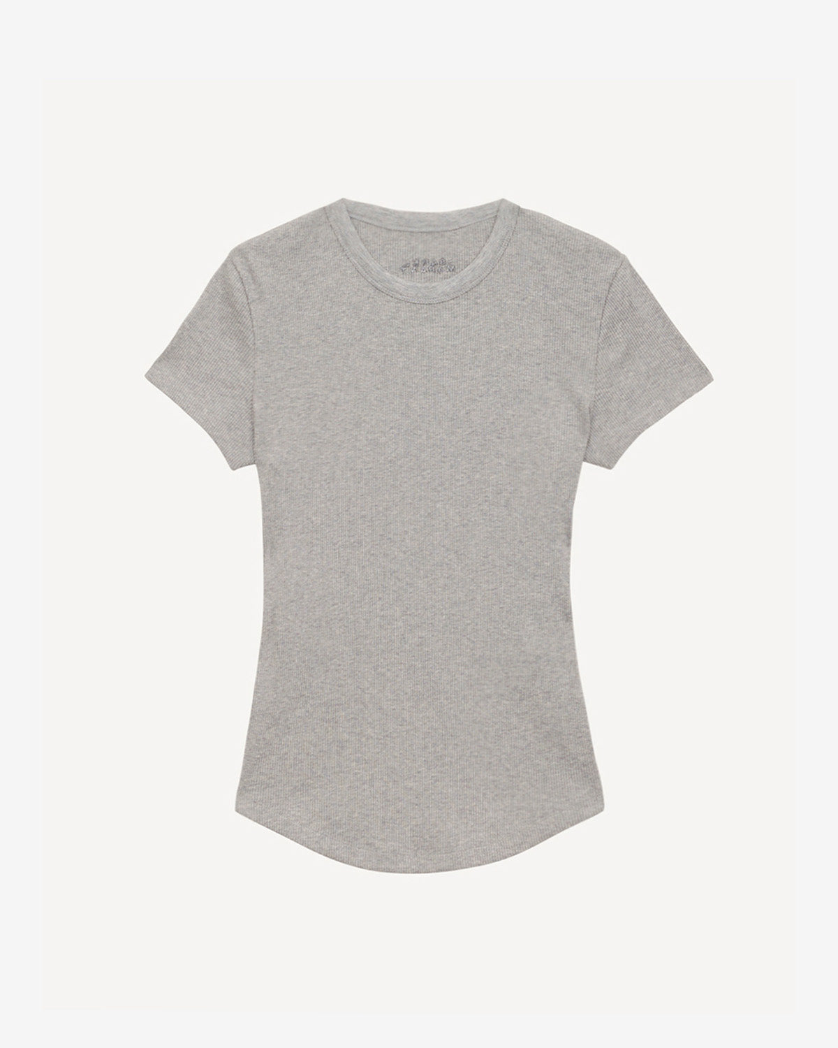 Camiseta de manga corta de algodón acanalado taomi - Gris - Woman - 9