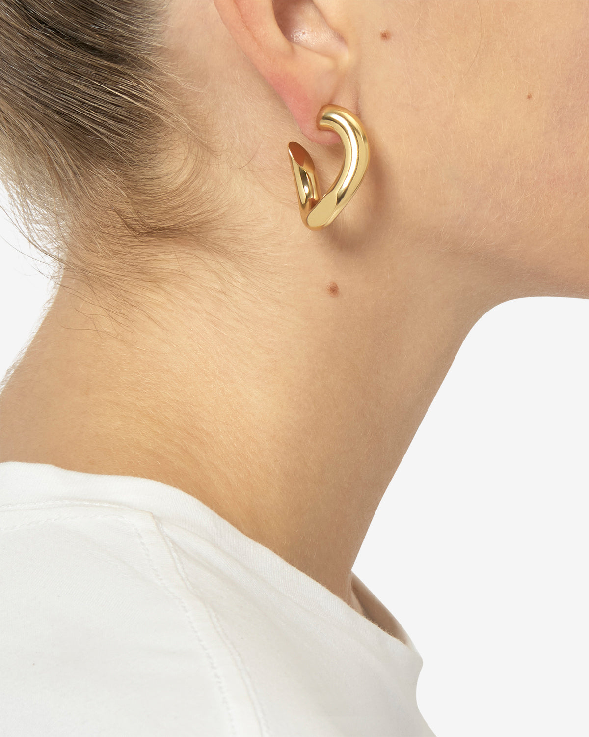 Links hoop earrings - Gold - Woman - 5