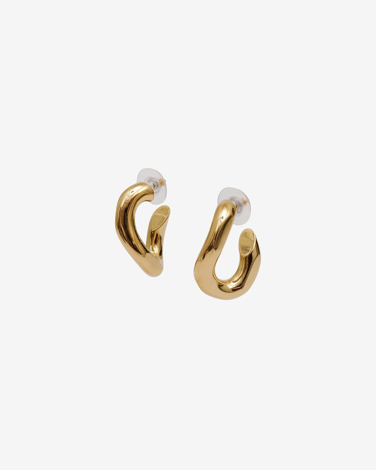 Links hoop earrings - Gold - Woman - 2