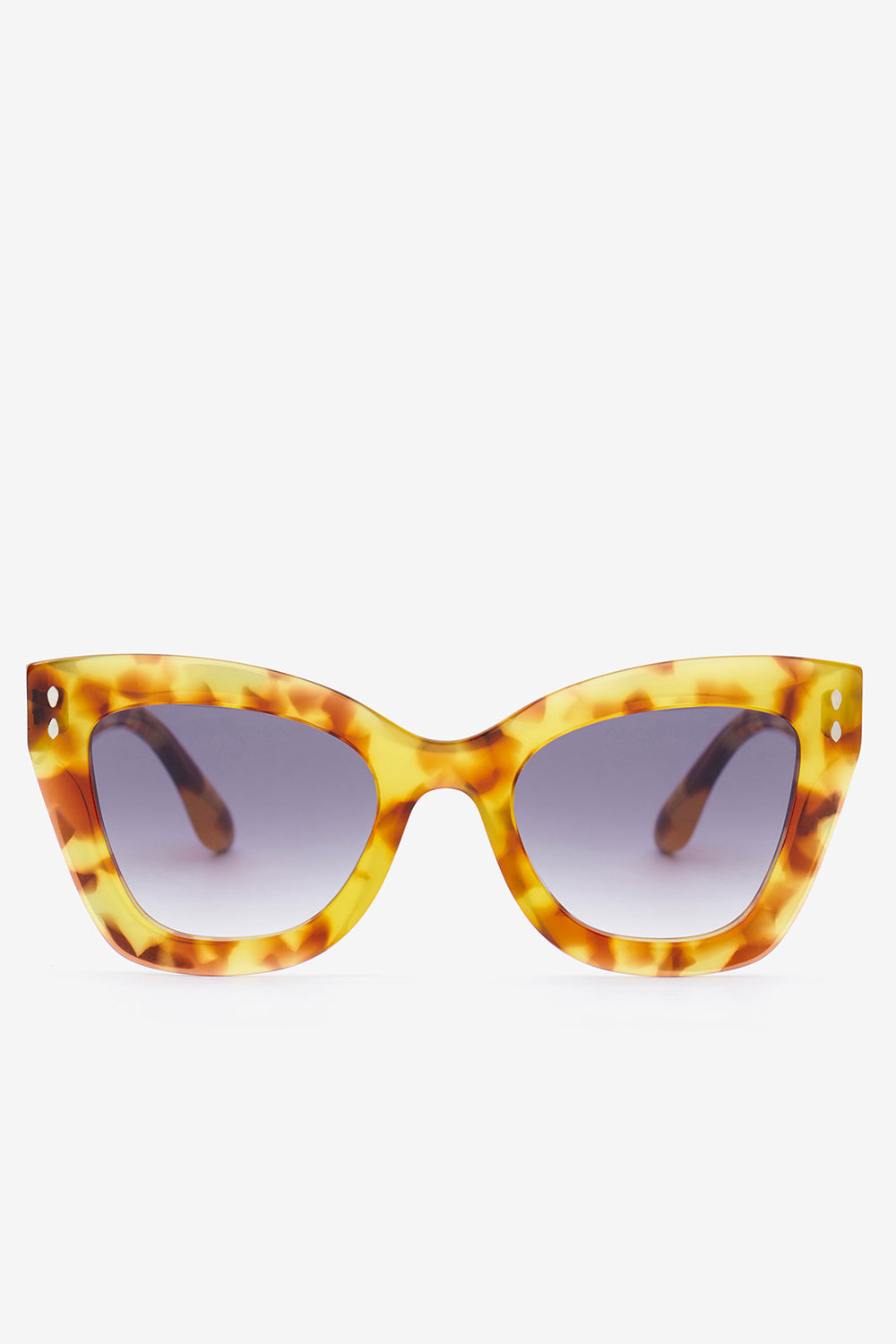 Cat-eye-sonnenbrille louny - Havana honey-dark gray - Woman - 1