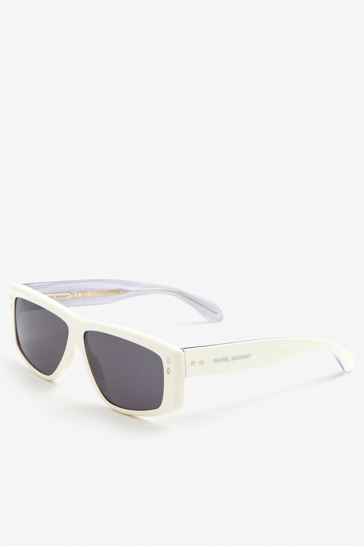 Micky rectangular sunglasses - Ivory-gray - Woman - 3