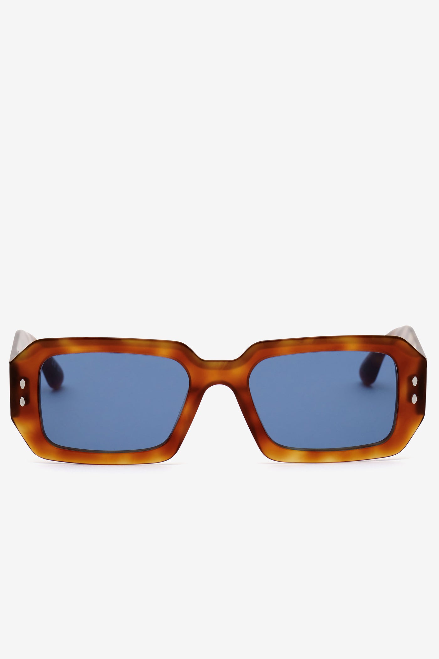 Lizzy rectangular sunglasses - Brown hav-blue - Woman - 1