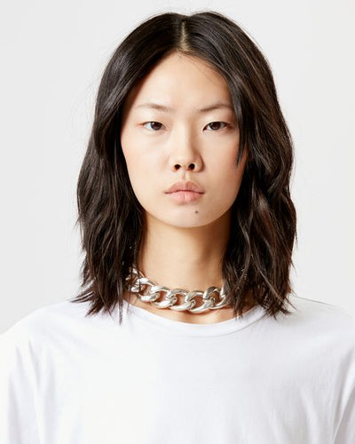 Links oversized chain necklace - Silver - Woman - 6