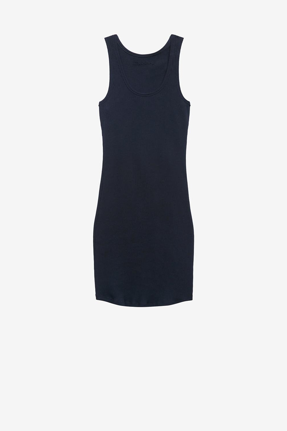 Tanktop-kleid tramy aus geripptem jersey - Schwarz - Woman - 1