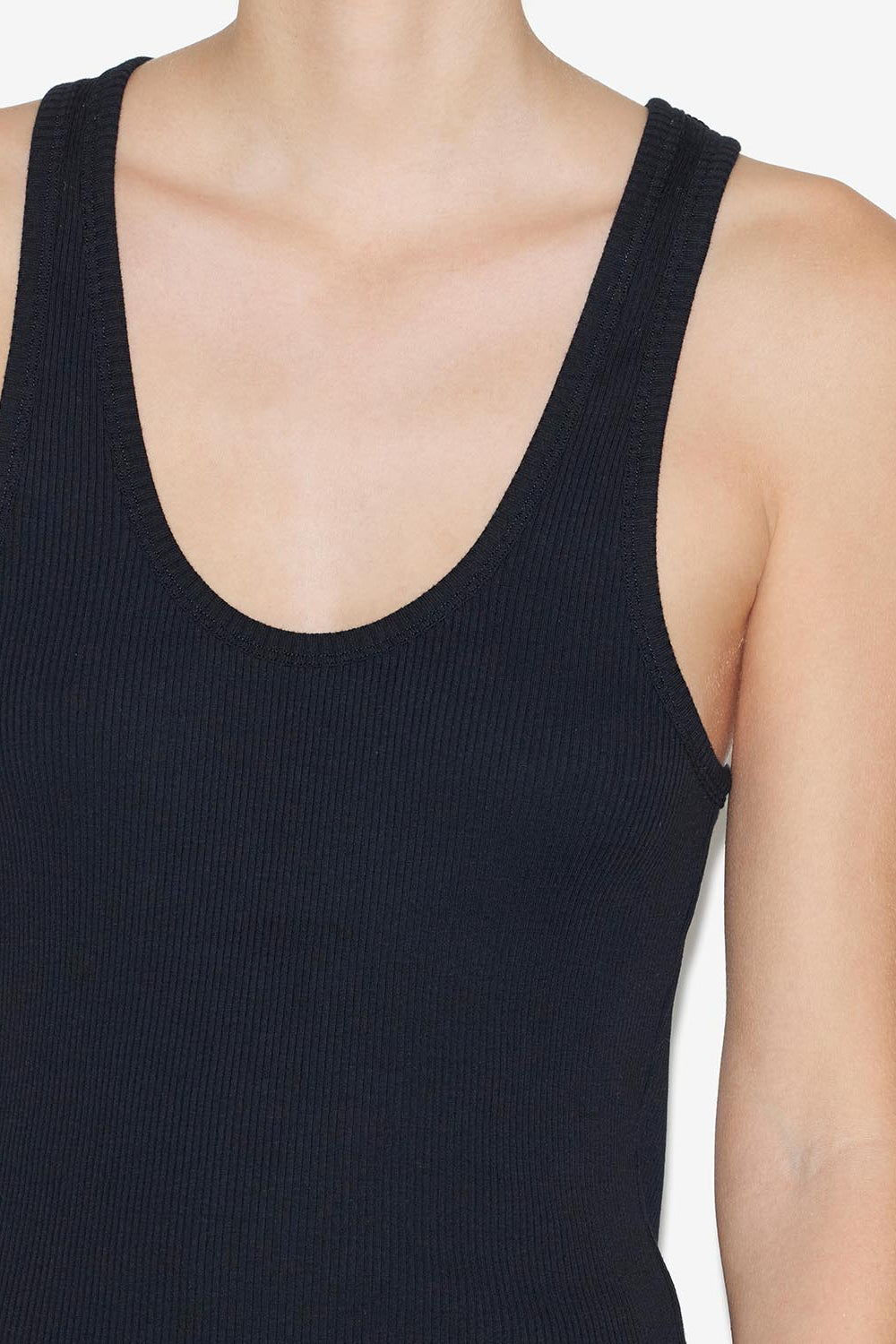 Tanktop-kleid tramy aus geripptem jersey - Schwarz - Woman - 3