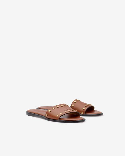 Sandalias vikee Woman Cognac 7