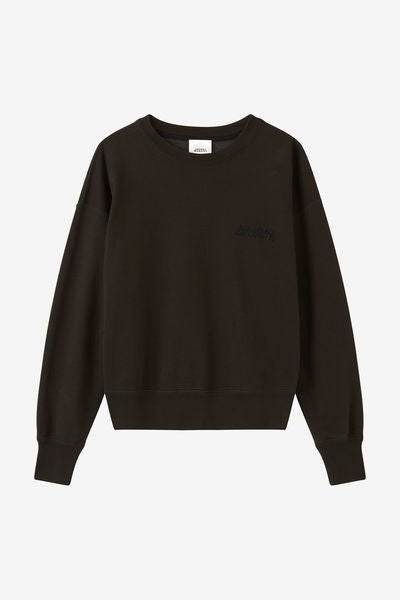 Shad 로고 스웻셔츠 - 검정으로 씻어낸 - Woman - 1