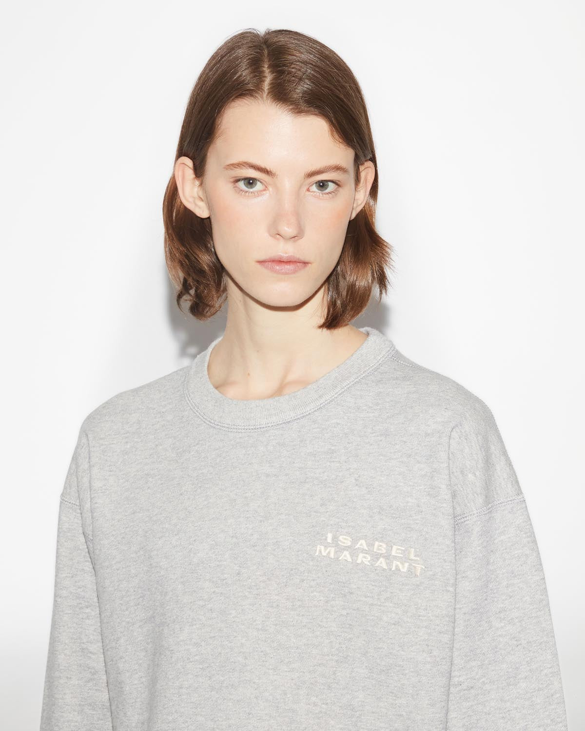 Sweatshirt shad mit logo Woman Grau 8