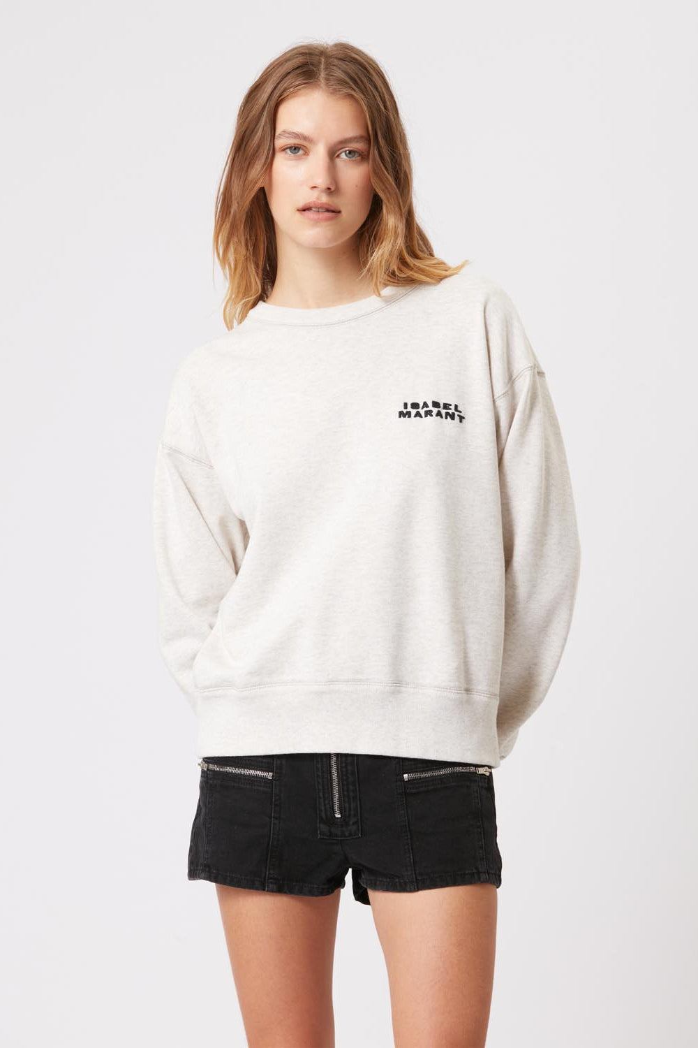 Leichtes sweatshirt shad aus baumwolle mit logo - Naturfarben - Woman - 4