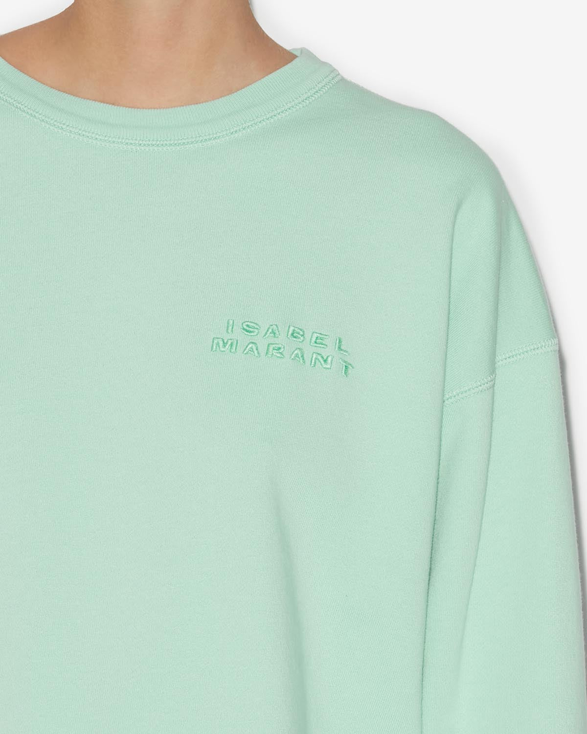 Sweatshirt houston mit logo Woman Sea green 8
