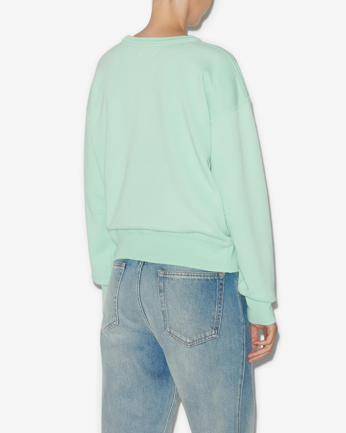 Sweatshirt houston mit logo Woman Sea green 9