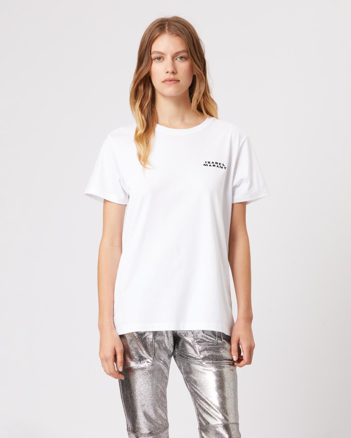 T-shirt vidal mit logo Woman Weiß 12