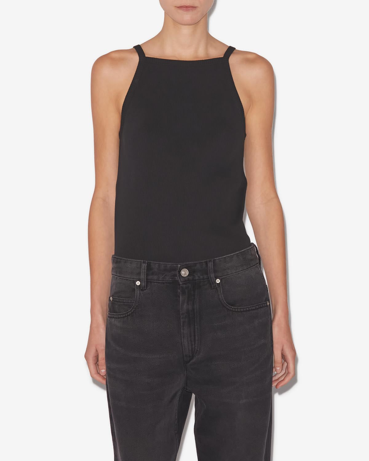 T-shirt ajusté en jersey tirza - Noir - Woman - 5