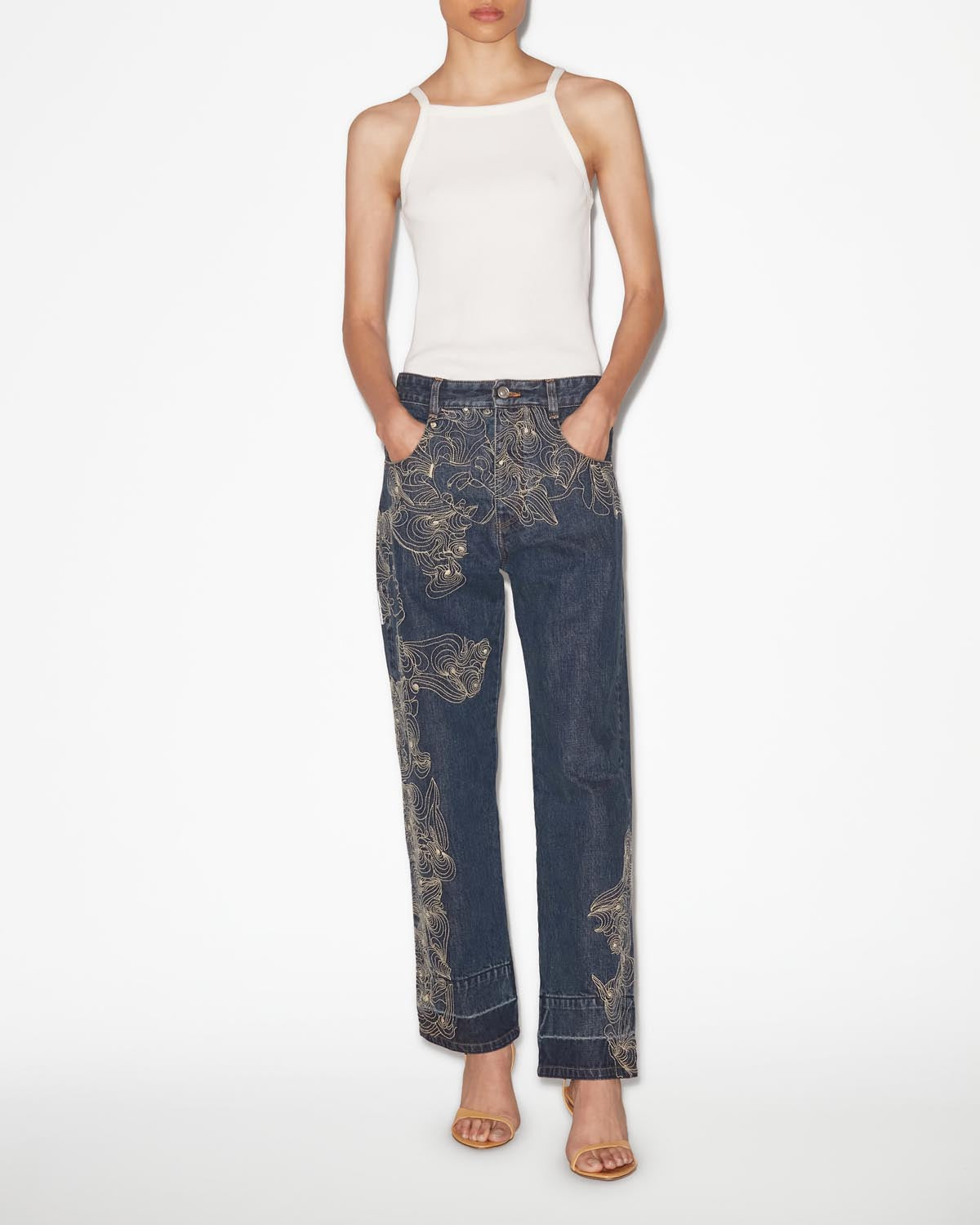 Eng anliegendes t-shirt tirza aus jersey - Weiß - Woman - 1