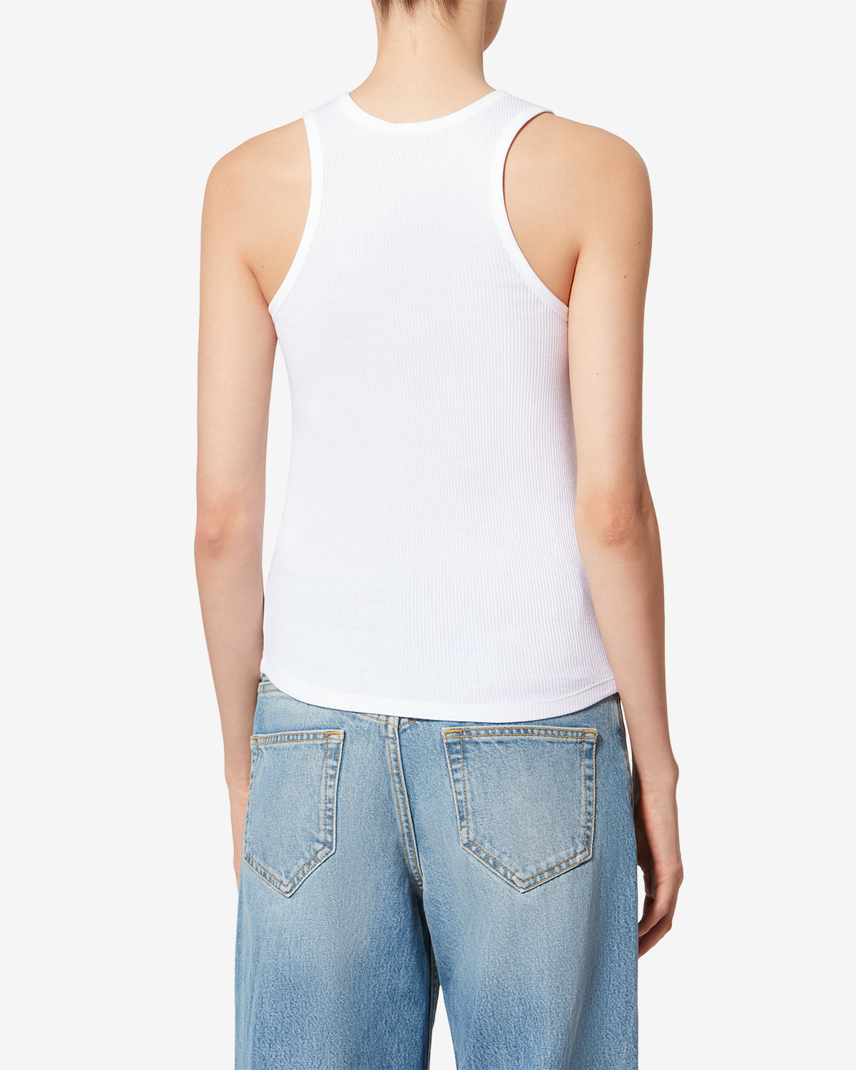 Thea cotton t-shirt - White - Woman - 4