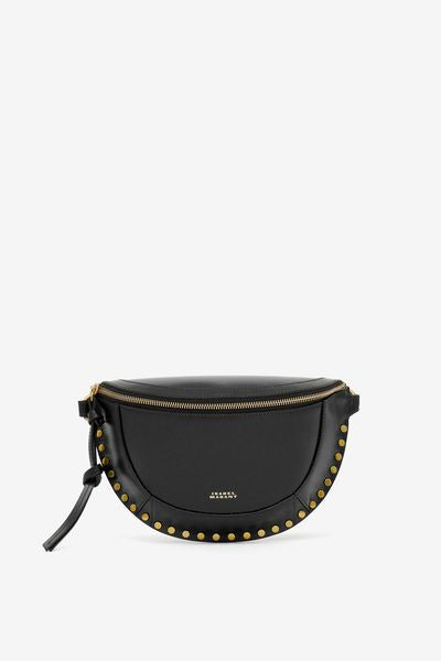 Sac banane en cuir de veau skano - Noir - Woman - 2