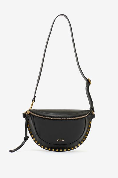 Sac banane en cuir de veau skano - Noir - Woman - 10