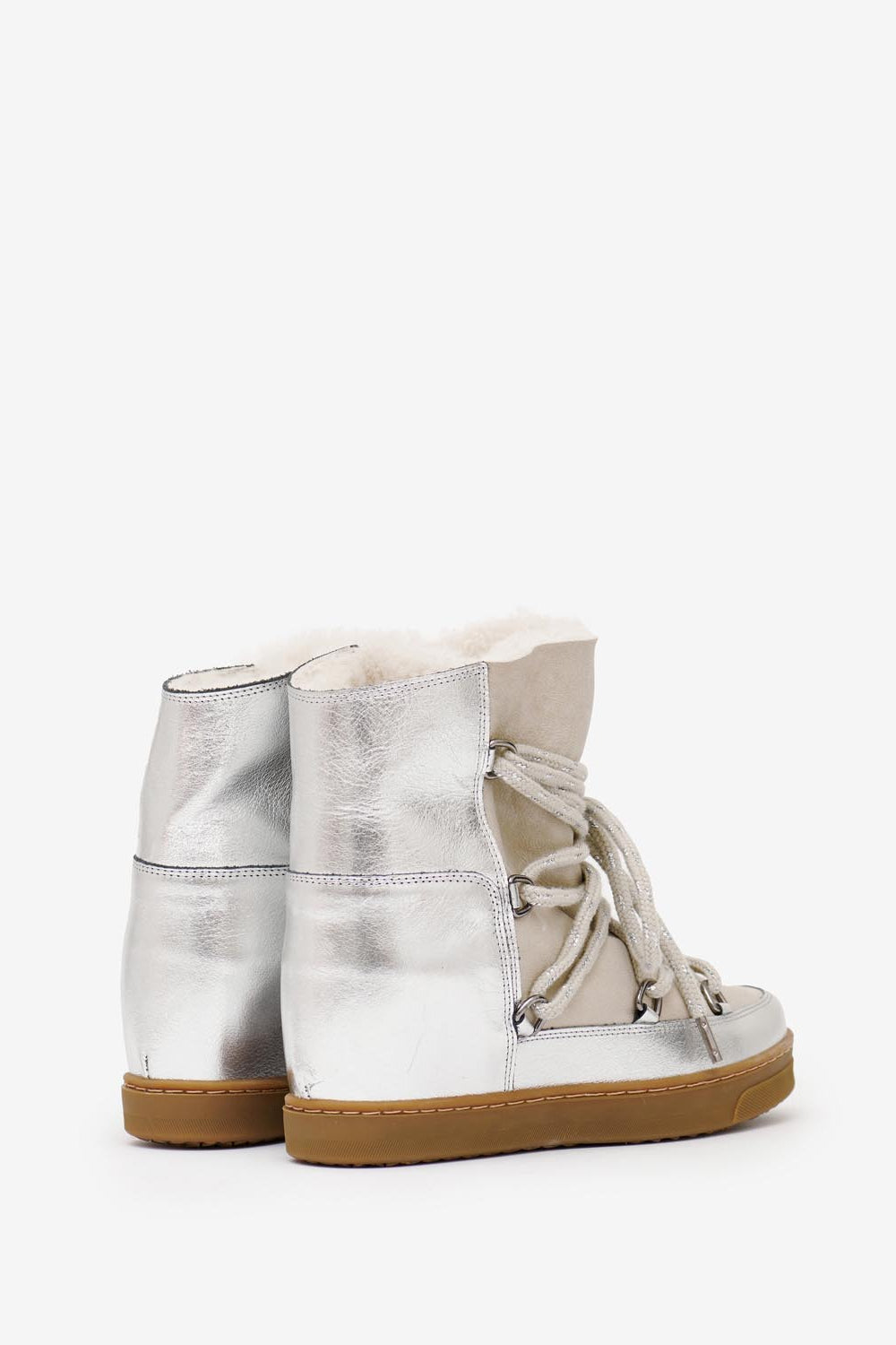 Nowles shearling-lined snow boots - Silver - Woman - 2