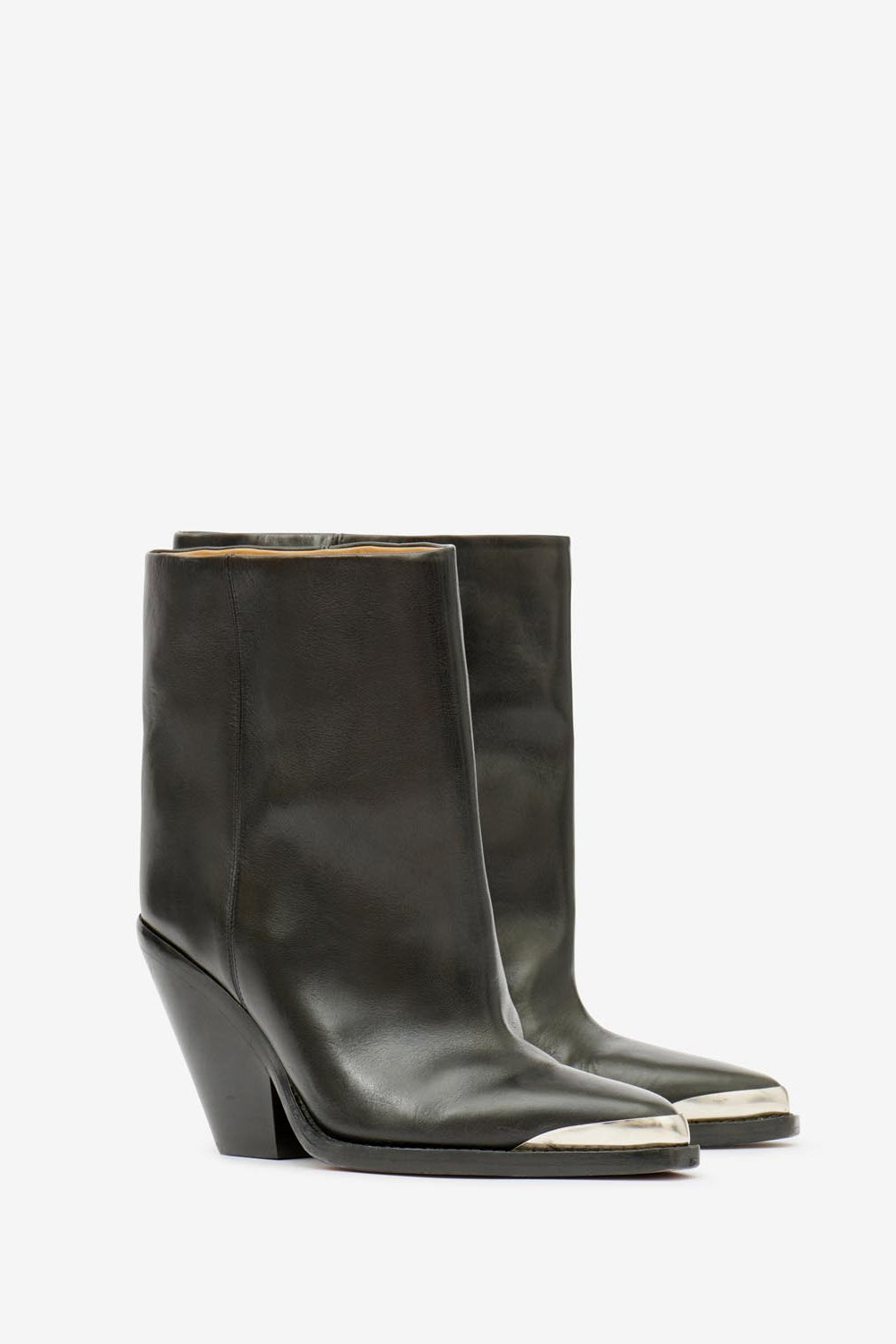 Bottines en cuir ladel - Noir - Woman - 8