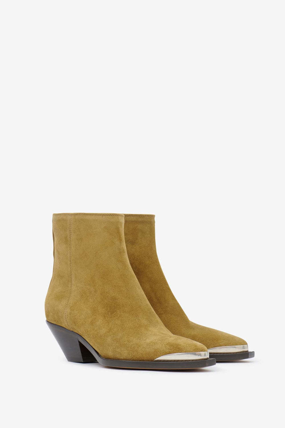 Adnae leather low boots - Taupe - Woman - 8