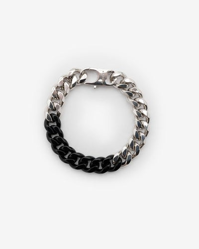 Armband andrea - Black and silver - Man - 1